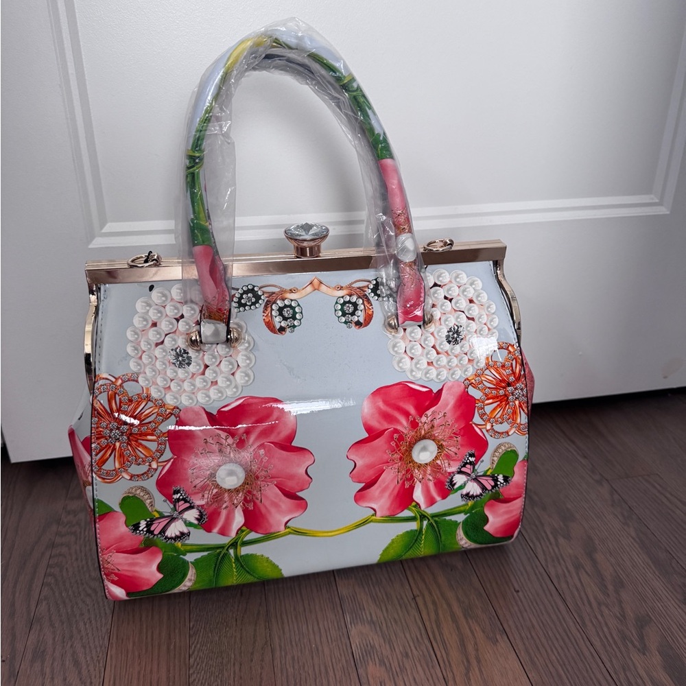 Floral DS Bags Handbag - Multicolor